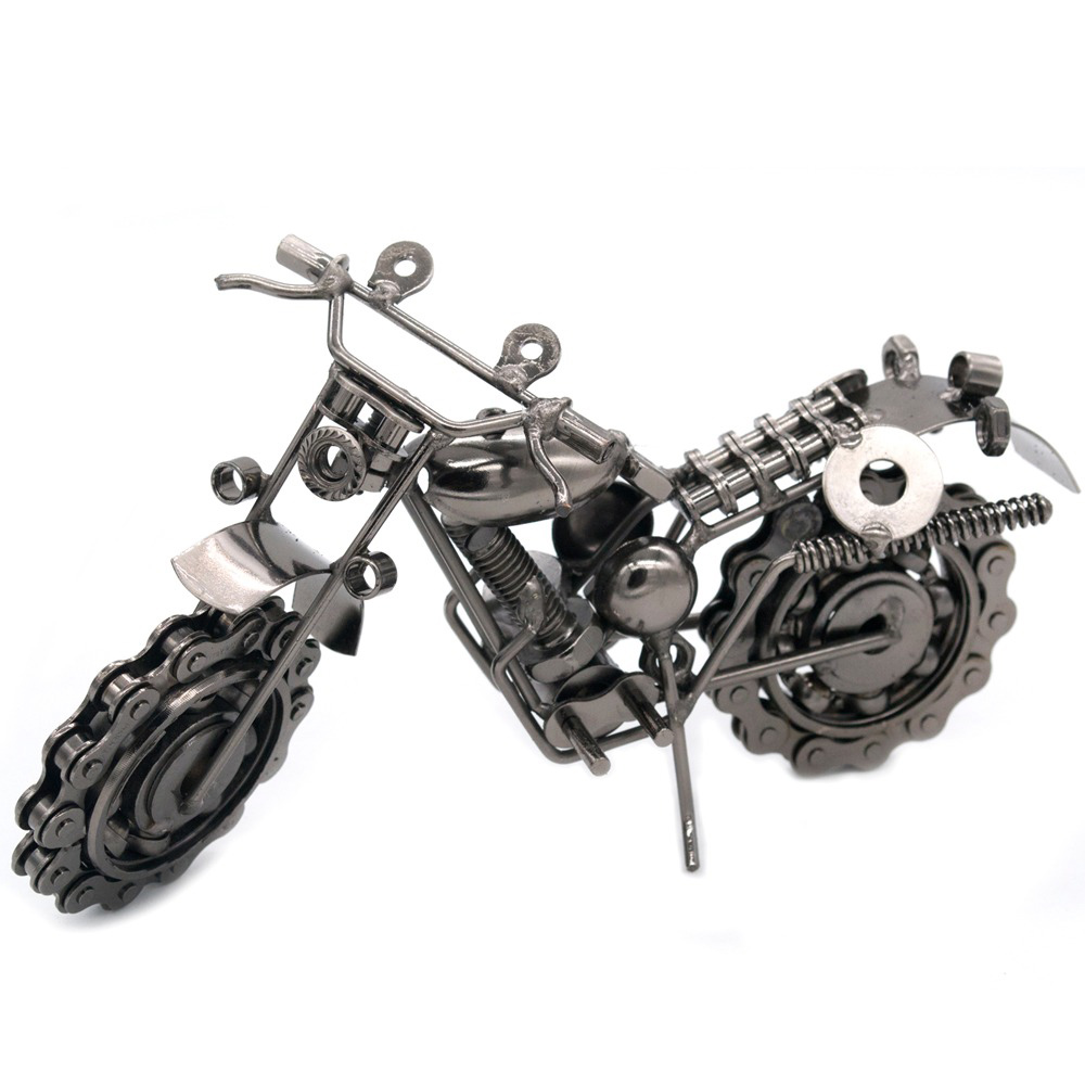 verslo orginalios idomios dovanos vyrams vyrui metalinis motociklas modelis modeliukas  4