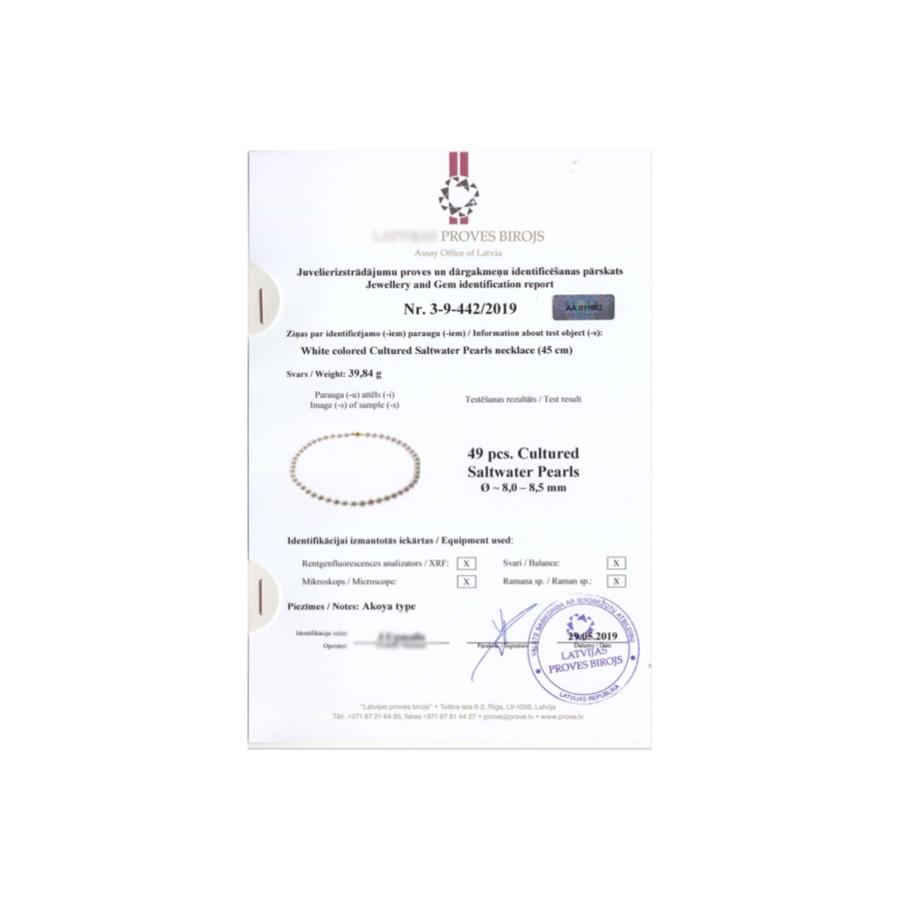 Akoya sertificat copy